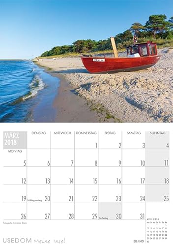 Usedom …meine Insel 2018: Eiland Planer – mit extra grossem Kalendarium - 12