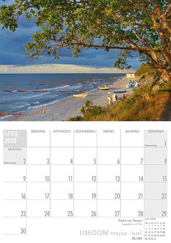 Usedom …meine Insel 2018: Eiland Planer – mit extra grossem Kalendarium - 5